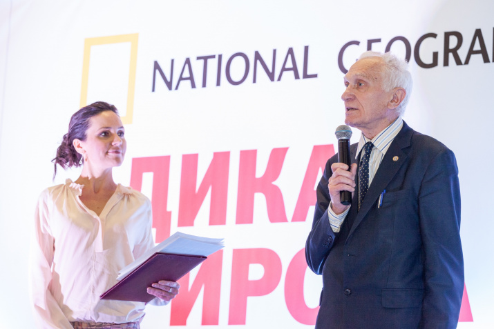 Advisor to the President of the Russian Geographical Society for Media Policy Anastasia Chernobrovina and Honorary President of the Society Vladimir Kotlyakov