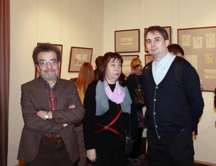 Александр Семенов-Тян-Шанский (крайний слева) на закрытии выставки. Фото: Татьяна Николаева