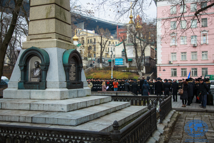 120-летие памятника адмиралу Г.И. Невельскому. Фото: Маргарита Кузнецова