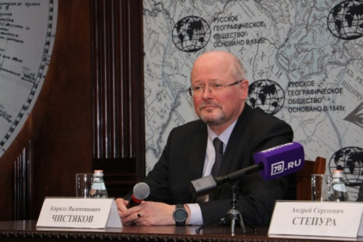 Vice President of the Russian Geographical Society Kirill Chistyakov. Photo by: Tatiana Nikolaeva   