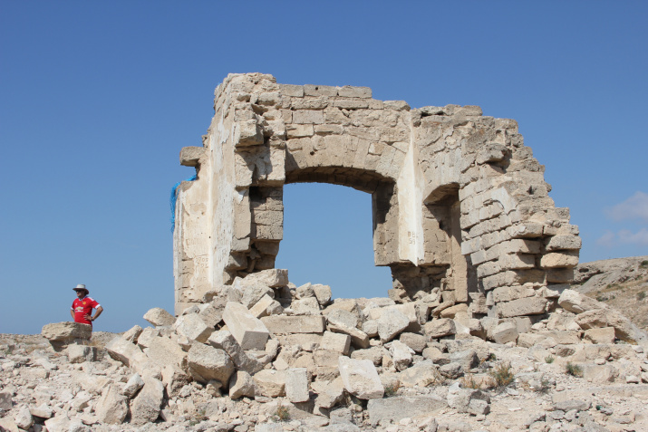 Развалины русского форта на Каспийском море