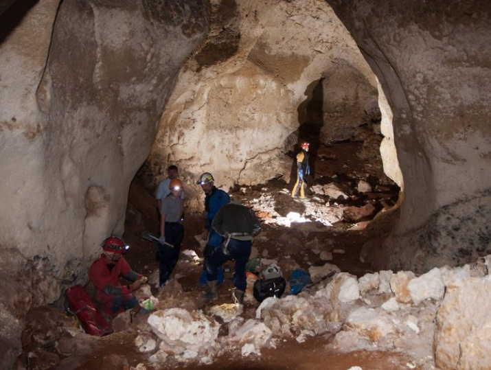Экспедиция в пещеру Таврида 2018 года. Фото предоставлено Отделением РГО в Республике Крым
