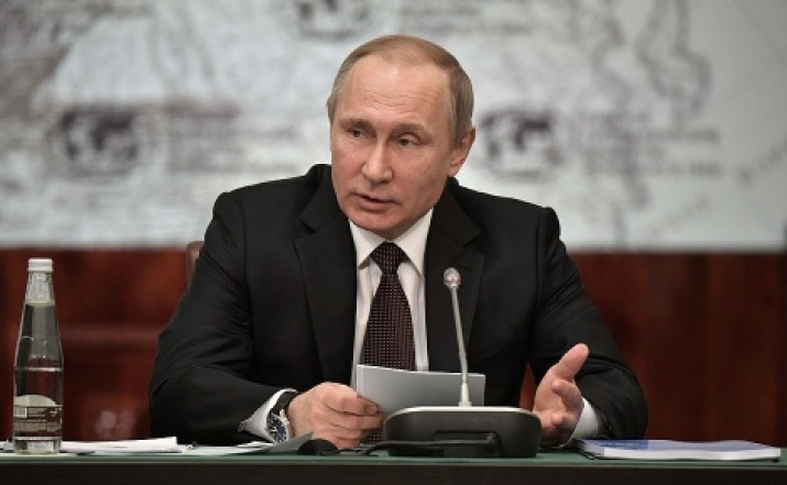 Chairman of the Board of Trustees of the Russian Geographical Society V.V. Putin. Photo: Kremlin.ru