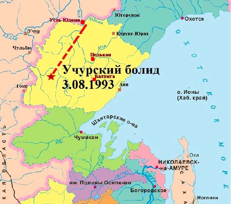 Охотск город карта
