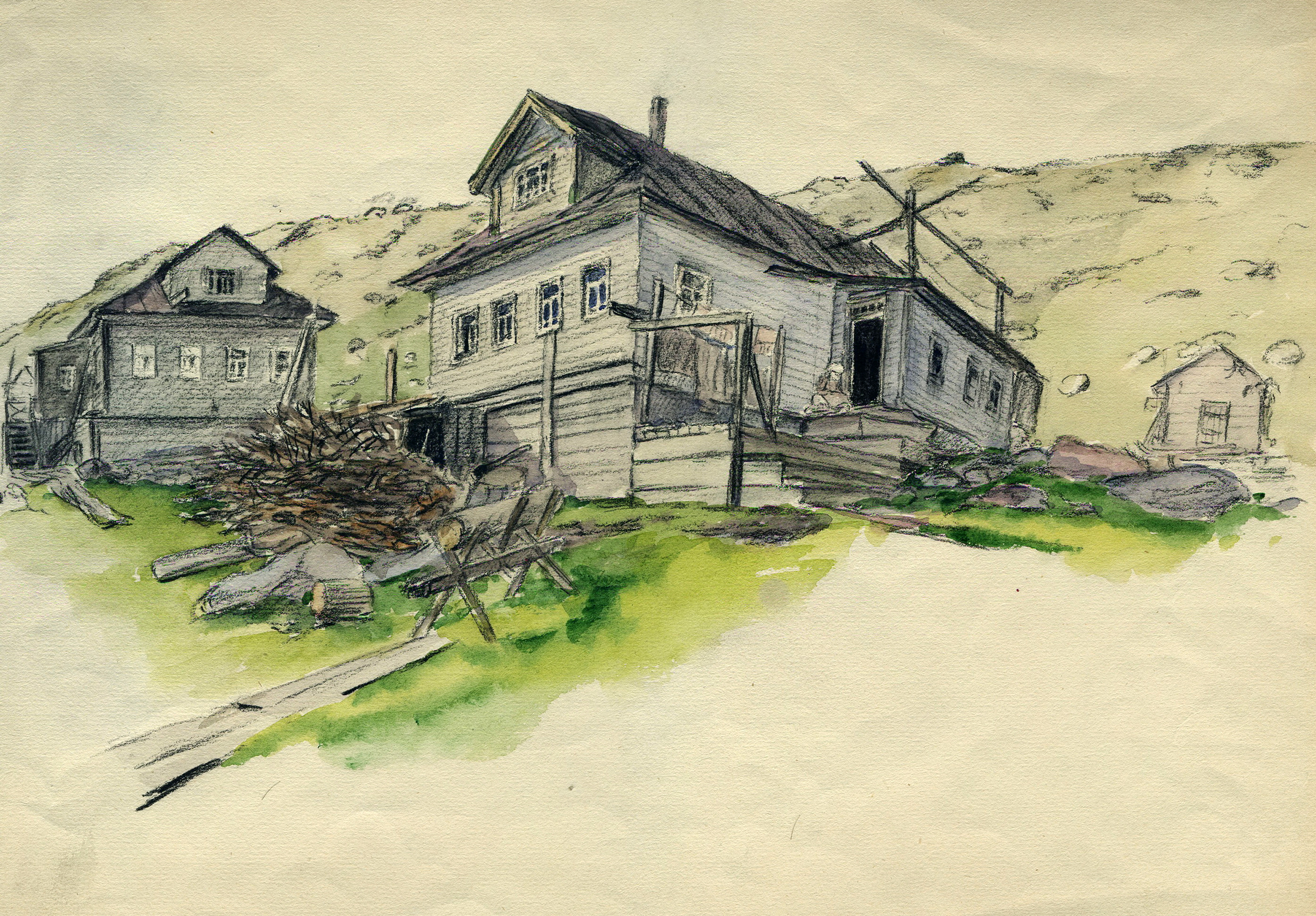 Рисунки степана писахова