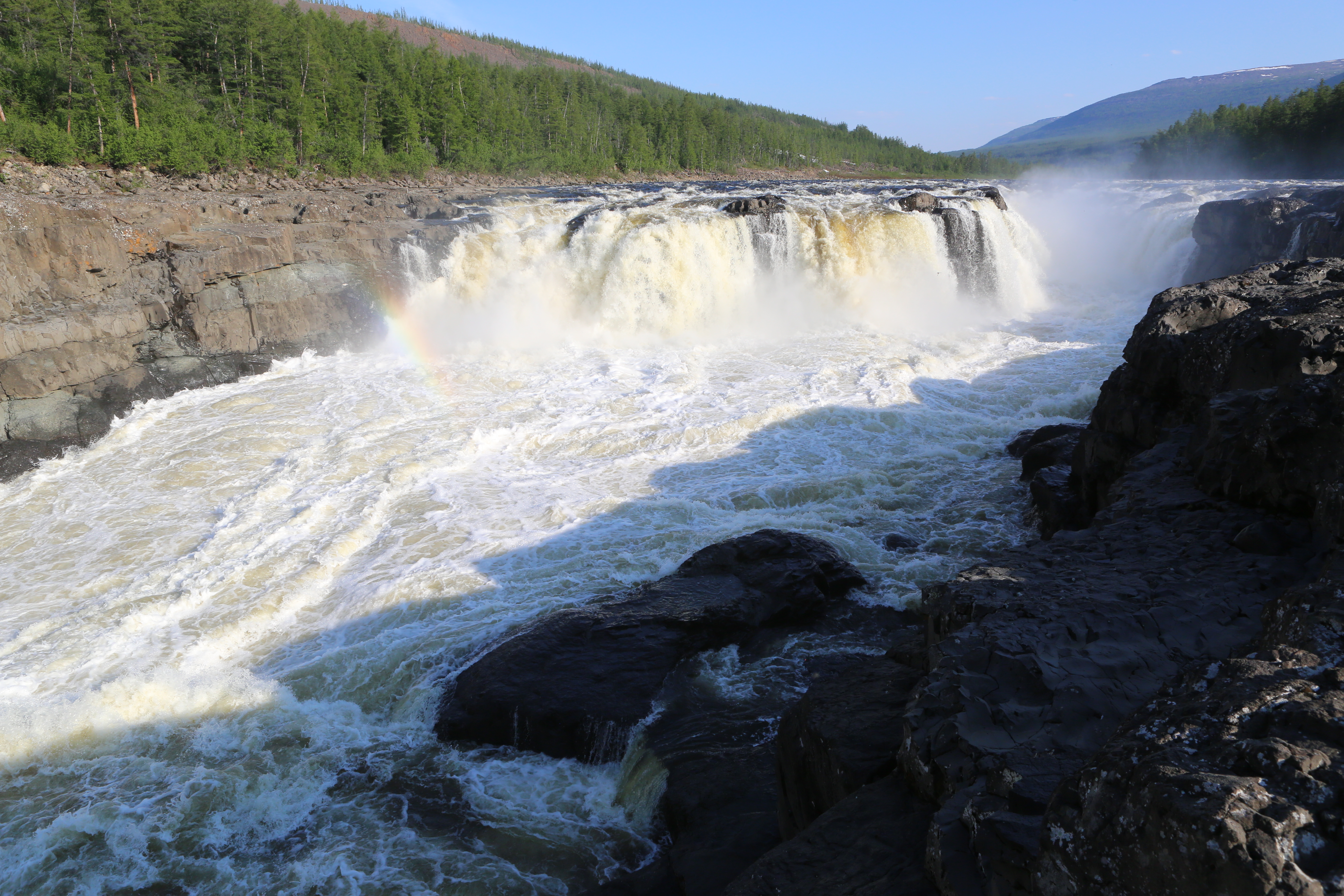 Действующий водопад. Плато Путорана водопады. Курейский водопад Путорана. Большой Курейский водопад плато Путорана. Большой Курейский водопад Красноярский край.