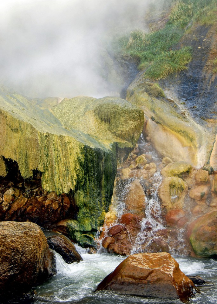 Valley of Geysers in Kamchatka - the only geyser field in Eurasia