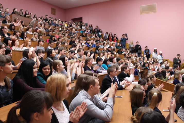 Встреча Артура Чилингарова со студентами и преподавателями УлГПУ