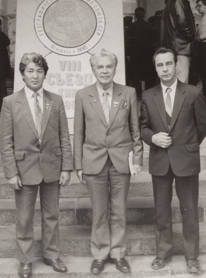 Слева направо: С.Е.Мостахов, П.И.Мельников, И.В.Климовский (1986 год)