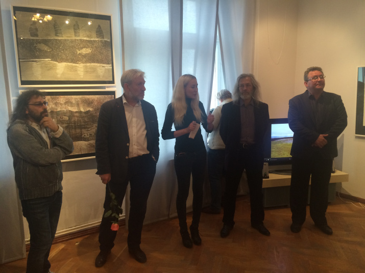 Заместитель Председателя ТОО РГО Е.А. Ковалевский на открытии выставки Заместитель Председателя ТОО РГО Е.А. Ковалевский на открытии выставки