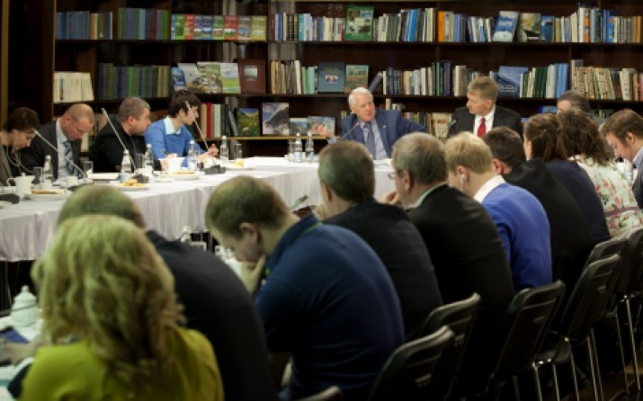 The press-conference in the Headquarters of the Society in Moscow