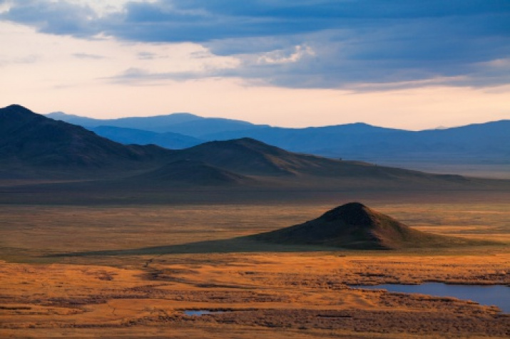 The Uyk River valley, near the village of Arshan