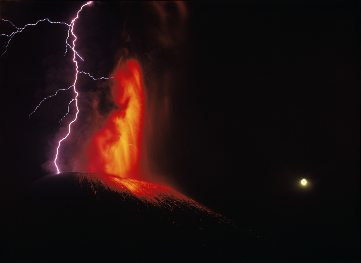Извержение вулкана Толбачик. Фото: В. Гиппенрейтер