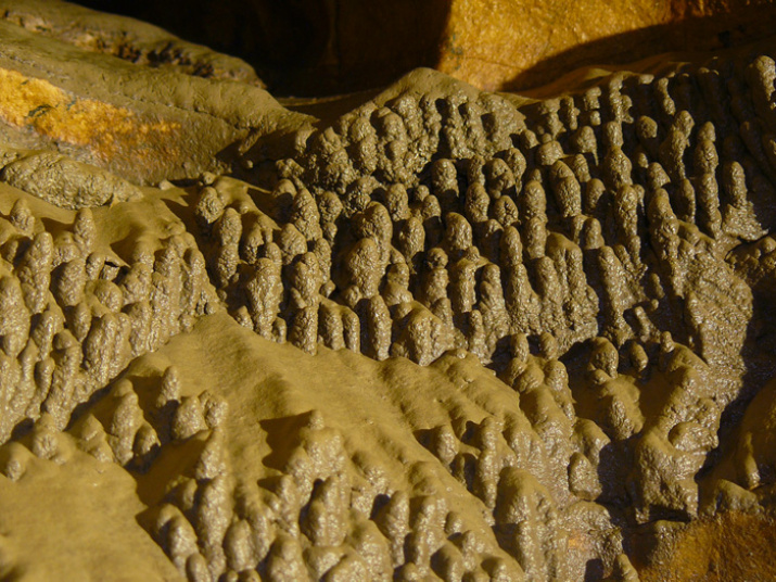 Наросты и образования в пещерах - ценный материал для палеогеографов. Фото: Станислав Купцов