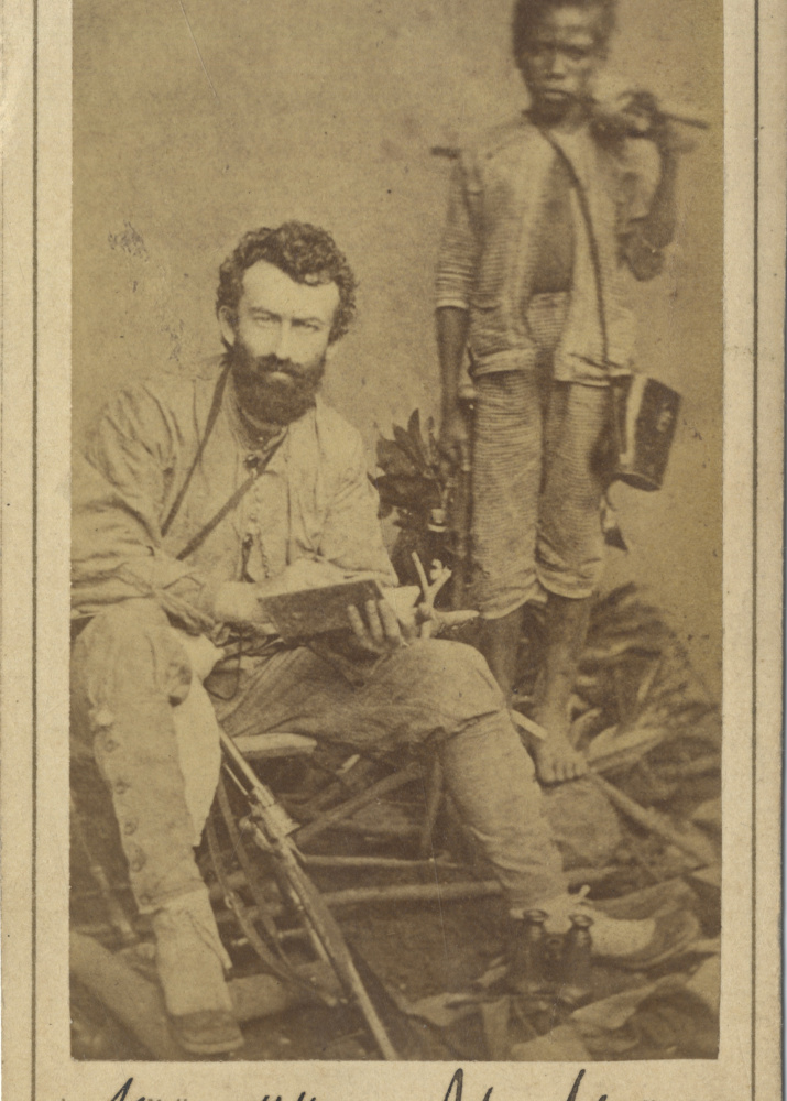Н.Н.Миклухо-Маклай с Ахматом. Малаккский полуостров, 1875. Фото из архива РГО