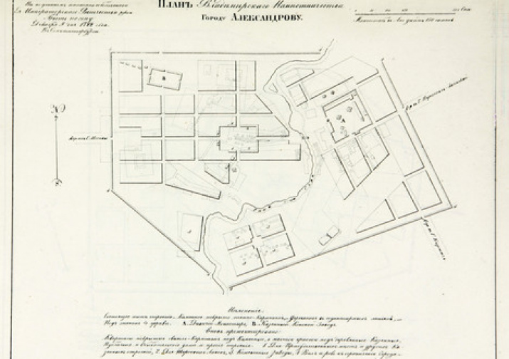 План города Александрова Владимирского наместничества