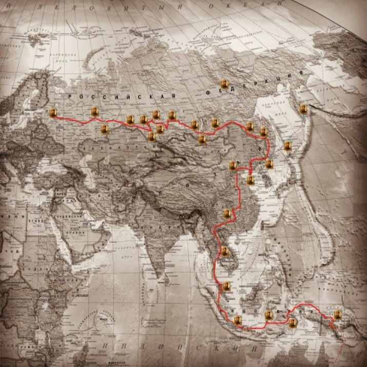 The route of the expedition