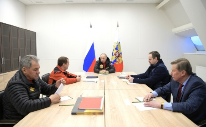 Meeting on the item of complex development of the Arctic. Photo from the website kremlin.ru