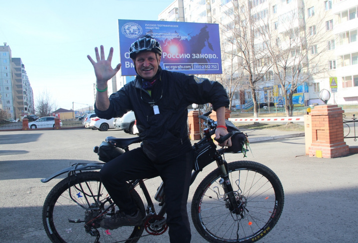 Красноярский путешественник Владимир Черников. Фото: В. Власов