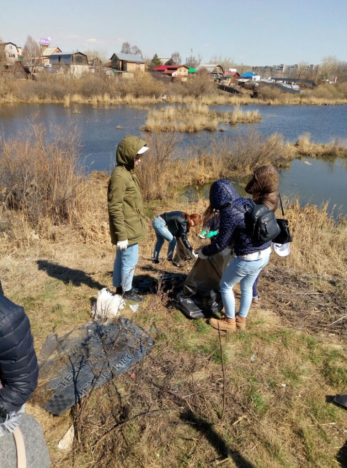 субботник по очистке береговой линии Алебашевской протоки 