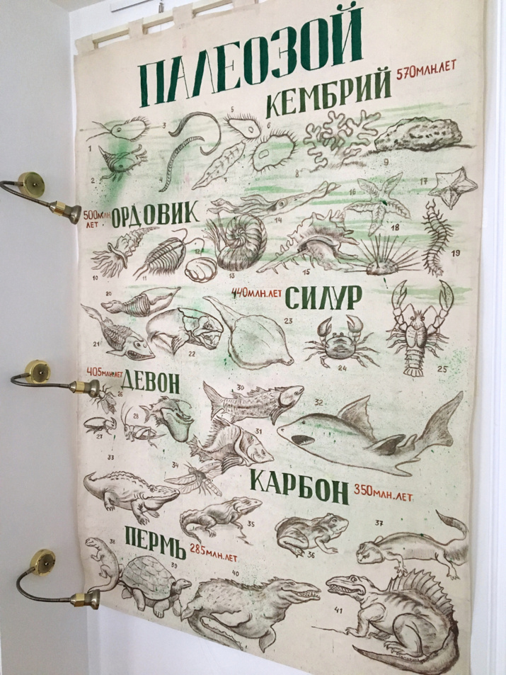Ручная роспись холста: палеозойская эра. Фото Макензи Холланд