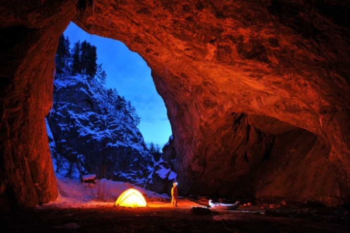 "The caves of Russia" exhibition on Nikitsky Boulevard. Photo by the press-service of the Russian Geographical Society