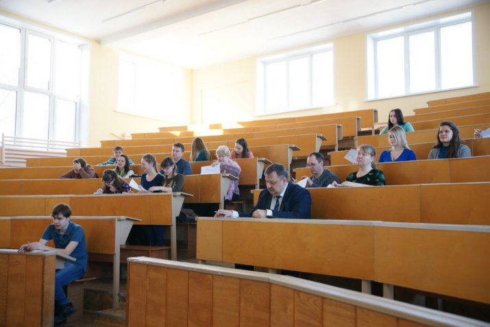 На площадке Диктанта в Вологодском государственном университете