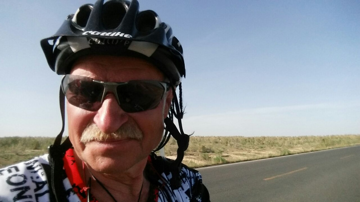 Красноярский велопутешественник Владимир Черников. Фото из архива путешественника