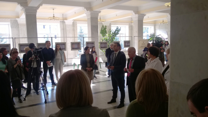 Ахурбек Магометов, Президент СОГУ с приветственным словом к посетителям выставки