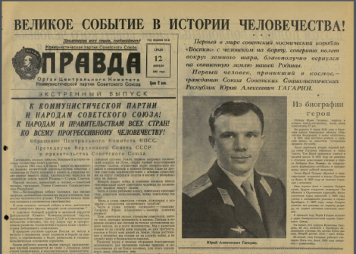 "Pravda", 12 April 1961