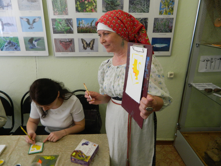 Мастер-класс по харовской свободно-кистевой росписи.