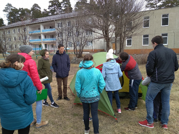 Установка палатки Установка палатки