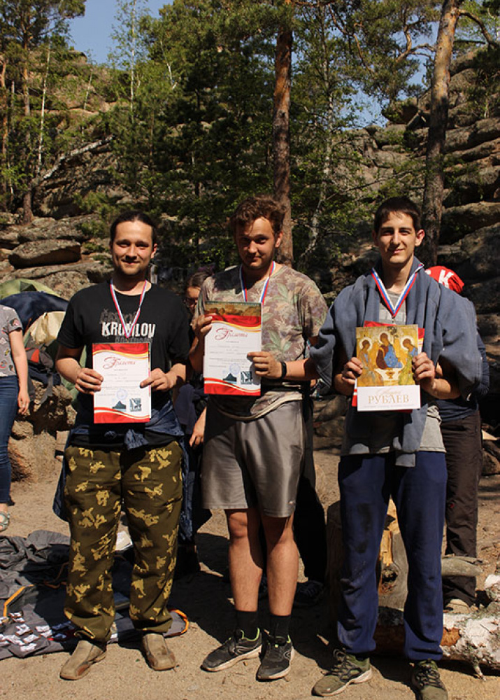 Победители первенства Омской области по скальной технике на естественном рельефе