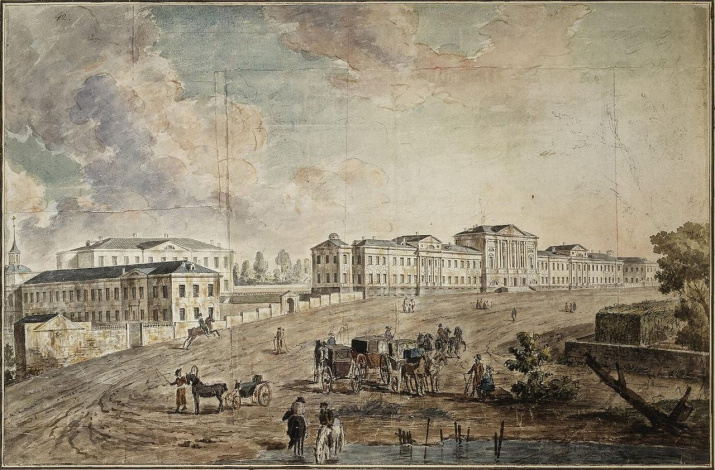 Военный госпиталь в Лефортово, начало XIX века. Фёдор Алексеев
