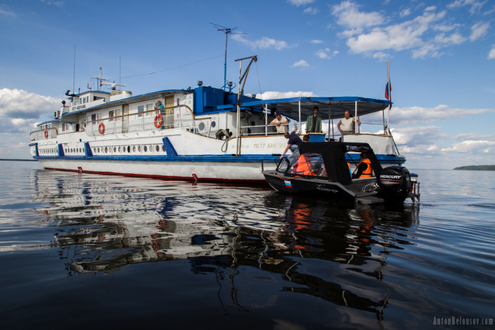Экспедиция «Плавучий университет Волжского бассейна-2019». Фото Антон Белоусов 