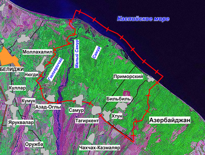 Дагестанский заповедник карта