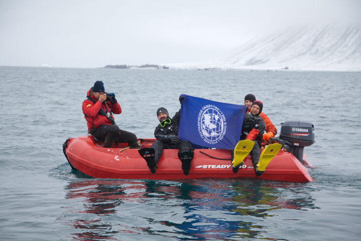 Археологическая доразведка "Эйры" экспедицией "Открытый океан:Архипелаги Арктики-2018". Фото предоставлено М.Гаврило Архипелаг