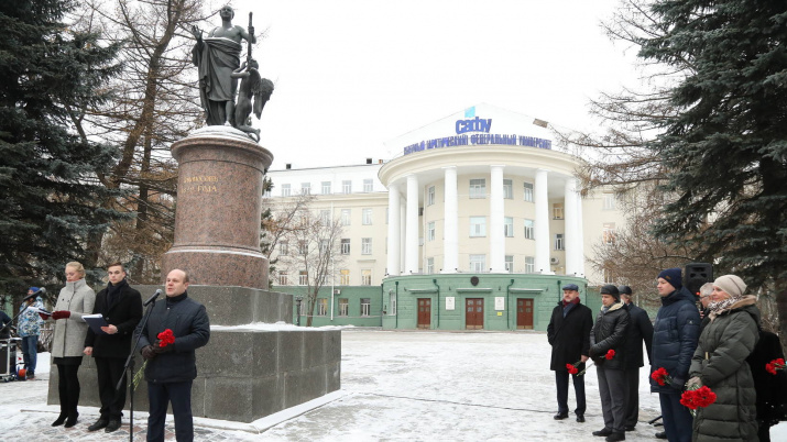 Торжественный митинг. Фото: пресс-служба Губернатора и Правительства Архангельской области (П. Кононов)