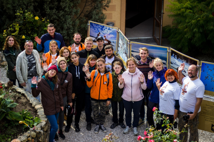 Важным событием эко-волонтёрской школы «Тарханкут-2019» стала выставка фотографий команды Заповедный пояс