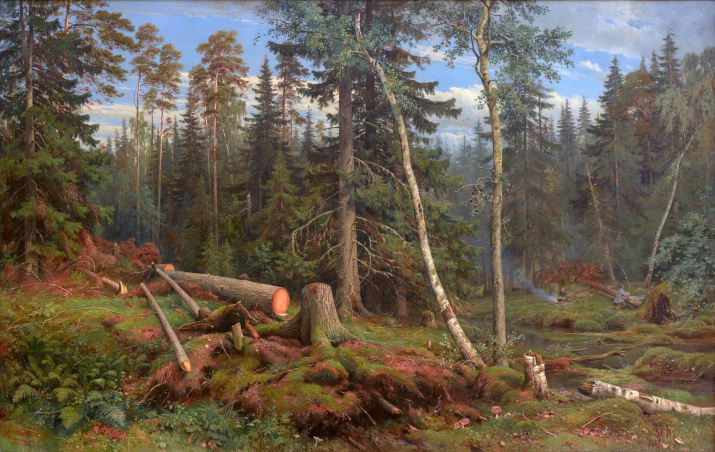 Рубка леса. Художник: Иван Шишкин. 1867 год Рубка леса. Художник: Иван Шишкин. 1867 год