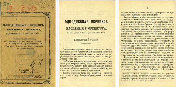"Однодневная перепись населения г. Оренбурга"