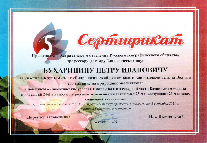 Сертификат участника