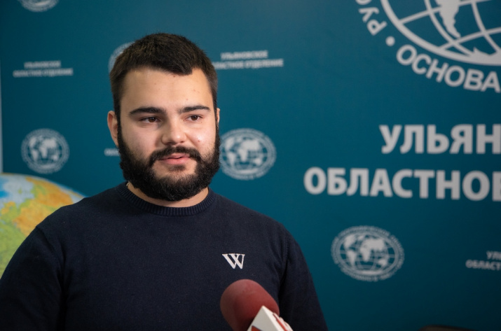 Студент Ульяновского государственного университета Николя-Серж Давидофф