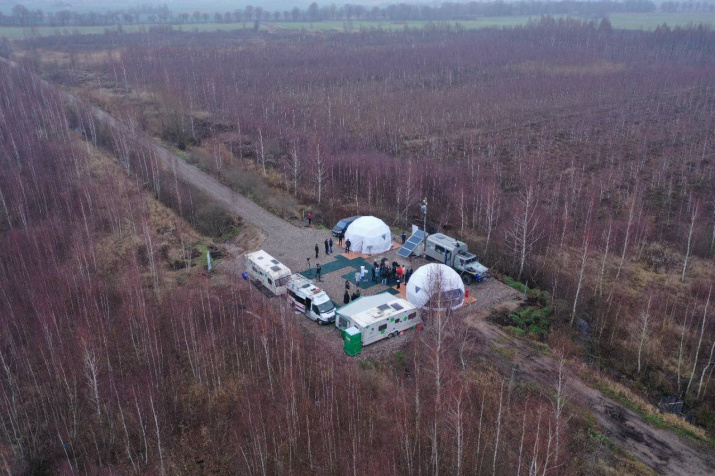Площадка полигона на торфянике. Фото: БФУ им. И. Канта