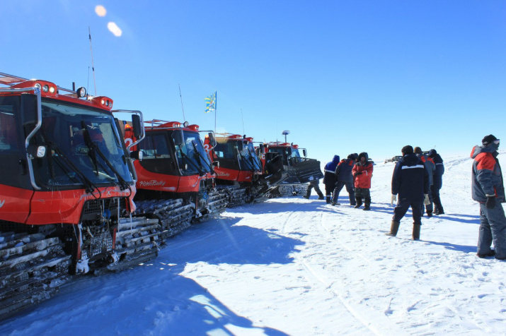 Колонна вездеходов