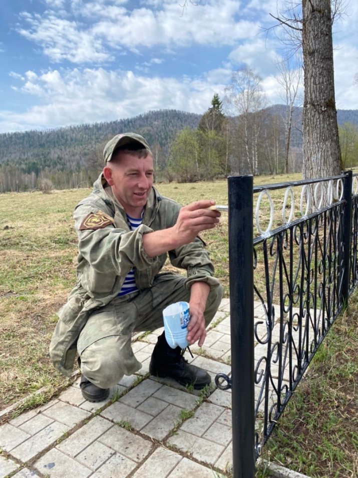 Акция "Обелиск" в посёлке Малый Анзас Таштыпского района. Фото заповедника "Хакасский"