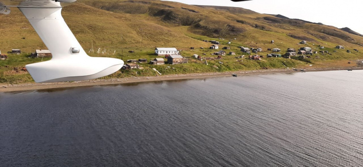 Поселок Усть-Оленек на берегу Северного Ледовитого. Фото Р. Смоленского