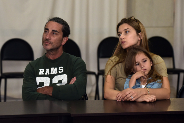 Главный герой фильма "Крым. Terra incognita" Роберто Лалли с семьей. Фото:Ю.Югансон