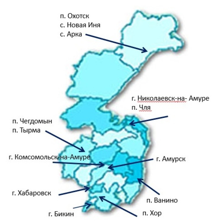 География участников конкурса