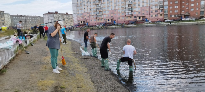 Работа волонтёров. Фото Норильского местного отделения РГО
